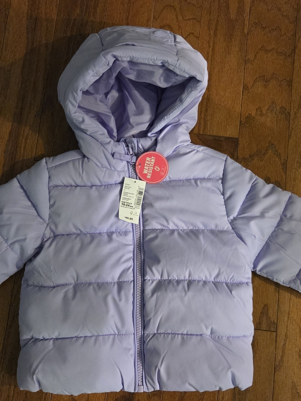 NWT Children's Place Lilac Toddler 18-24mo Puffer Jacket